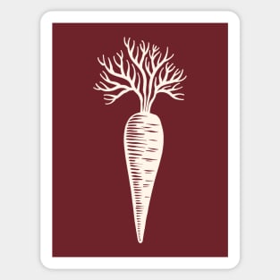 Carrot white Sticker